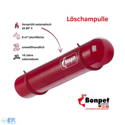 Bonpet - Löschampulle LA-K-1 Feuer löschen automatisch ab 85° C