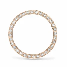 .70CT BEAD SET NATURAL DIAMOND BEZEL 18K ROSE GOLD FOR ROLEX DATEJUST 26MM