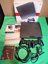 Sony Playstation PS3 120GB Slim Console CECH-2001A with Box, 2 Controllers, Game