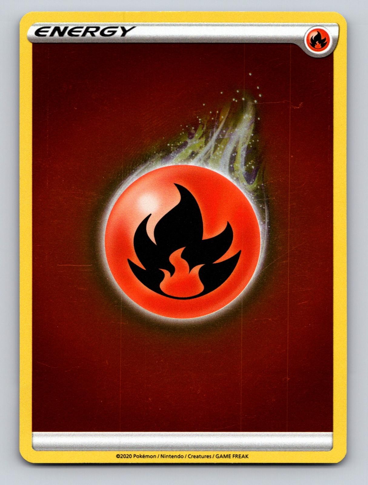 Fire Energy Common SWSH01: Sword & Shield Base Set Pokemon Reverse Holo NM