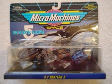 Babylon 5 Micro Machines Collection 3 1994 3-Pack Set Mint On Blister Card