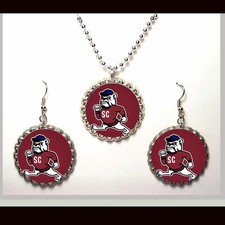 South Carolina State Bulldogs earrings and necklace set earring lite weight