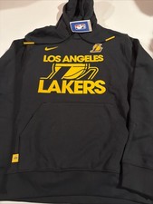NIKE NBA LOS ANGELES LAKERS CLUB COURTSIDE Pullover Hoodie FZ7485 Sz M NWT Men  s