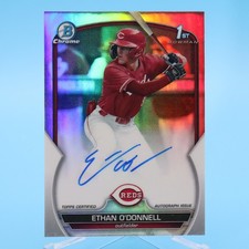 2023 Bowman Chrome Draft Ethan O'Donnell 1ST AUTO REFRACTOR  /499 #CDA-EOD