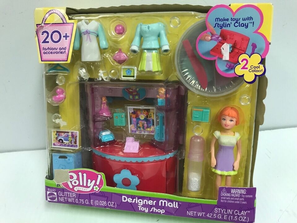 Polly Pocket Designer Mall Toy Store Lea Doll Stylin' Clay Miniature Toys - Main Image