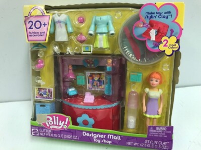 Polly Pocket Designer Mall Toy Store Lea Doll Stylin' Clay