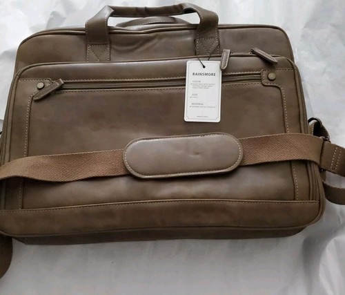 RAINSMORE Mens Laptop Bag 16 Inch Leather Briefcase Vintage Messenger Bag for... - Bild 10 von 11