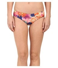SAHA SELENE REVERSIBLE BASIC BIKINI SWIM BOTTOMS FLORAL MULTI SMALL NEW! $76