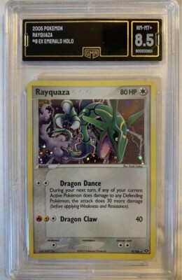 ☆Reinga…☆ CGC 8.5 Rayquaza Emerald Holographic Pokemon Card | eBay