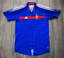 SIZE SMALL FRANCE NATIONAL TEAM 2004/05/2006 HOME FOOTBALL SHIRT ADIDAS JERSEY
