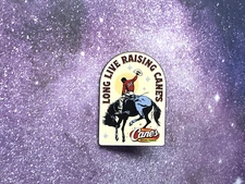 Long Live Raising Cane's Chicken Fingers Collector Pin "Cowboy Riding Horse"