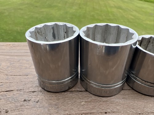 Vintage Indestro ⅜“ drive 9pc Socket Set Up 3/8"- 15/16" USA Tools 12/6 Point - 第 5/13 張圖片