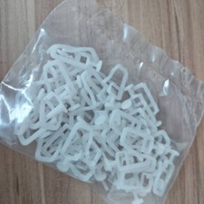 100x White Curtain Glides Glider Hooks Perfect for IKEA Kvartal Track System