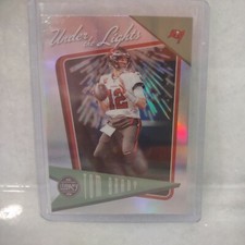 TOM BRADY 2022 LEGACY FOOTBALL UNDER THE LIGHTS CHROME SILVER BUCCANEERS