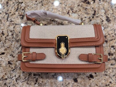 Womens Chic Crossbody Purse Handbag Clutch Brown