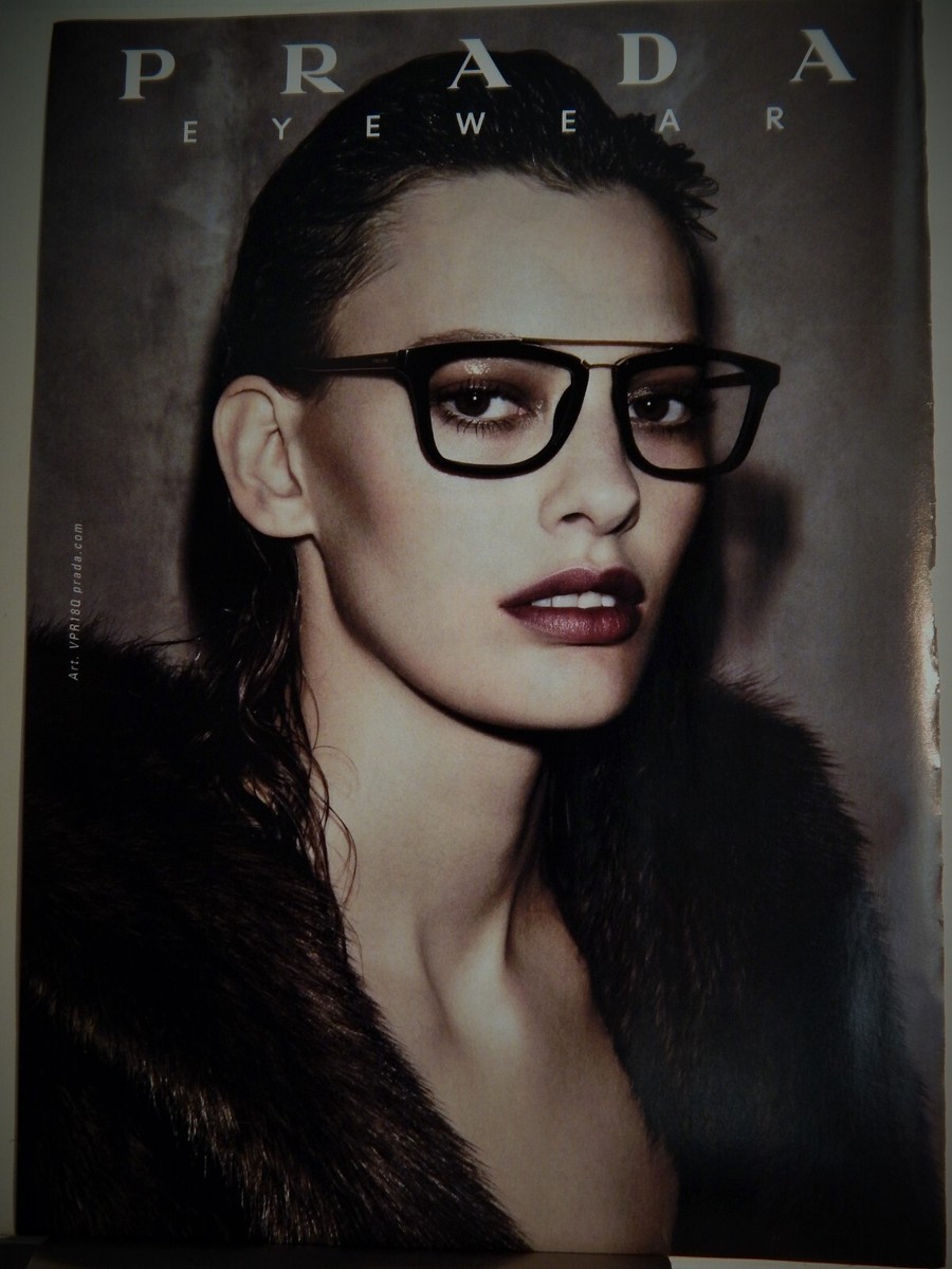 PRADA EYEWEAR FINE FASHIONS ORIG VTG 2013 ADVERTISEMENT, | eBay