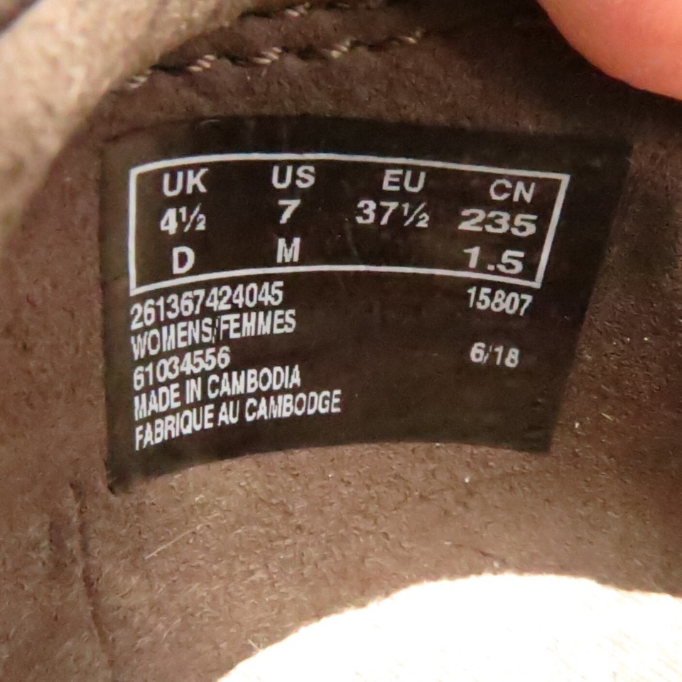 Clarks CHEYN CLAY Side Zip Loafers Womens Size 7M Brown Textured