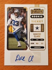 2022 Panini Contenders Rookie Auto #234 Damone Clark LSU Cowboys E