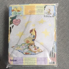 NEW Vintage Sealed Janlynn "Little Suzy's Zoo" Quilt  Stamped Cross Stitch Kit