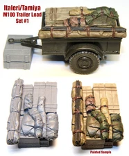 1/35 Italeri/Tamiya M100 Trailer Load #1 - Value Gear - Resin Cargo/Stowage