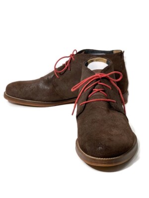 J SHOES Monarch Plus Chukka Boots Lace-Up Brown Leather Dress Boot Men's Size 10