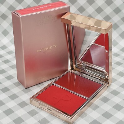 Patrick Taブラッシュデュオ Mini Major Headlines Double-Take Crème & Powder Blush Duo