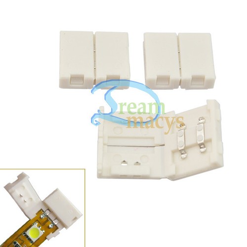 10 PCS 2-Pin 10mm LED PCB Connector Adapter for SMD 5050 single color Strip  - Afbeelding 1 van 1