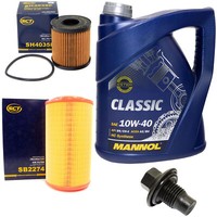 MotoröL Filter Set 10W40 5 Liter + ÖLablassschraube FüR Citroen Jumper Peugeot