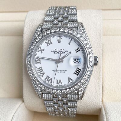 Rolex Datejust Diamanten 41mm Iced Out 2024 UNWORN Brillanten Diamonds 126300
