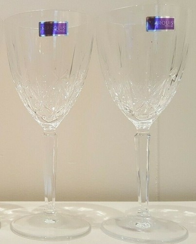 4 MARQUIS BY WATERFORD SPARKLE WINE CRYSTAL GOBLETS 7.5 INCHES HOLDS 6 OZS - Picture 8 of 9