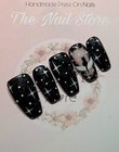Black Cat Halloween False Nails / Autumn Nails / Gel Nails / Stick On Nails 