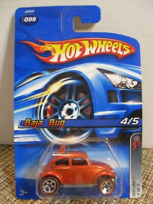 Hot Wheels VW Baja Bug #099 - 2006 - Red Line #4 of 5 - Red tire stripe ...