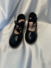 Capezio Girl s Shuffle Tap Dance Shoes Black N625 Tyette Size 1.5W