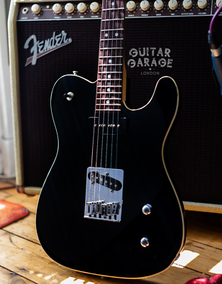 2002 Fender Japan Aerodyne Telecaster P90 Black with cream binding