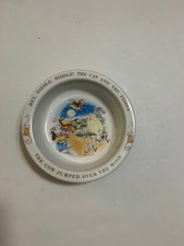 Vintage Avon 1984 Baby's Keepsake Bowl "Hey, Diddle, Diddle " Ceramic