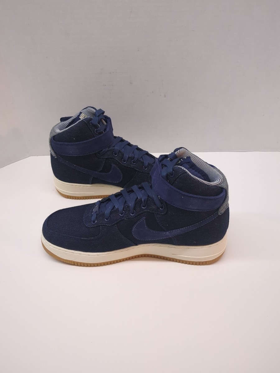 Nike Air Force 1 Hi SE Denim Women's Size 10.5 Binary Blue 860544