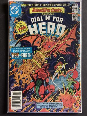 ADVENTURE COMICS #486 NEWSSTAND Dial H For Hero DC comics | eBay