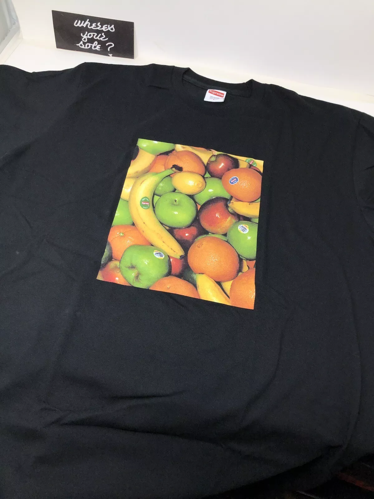 T shirt Supreme Fruit Tshirt grand L noir neuf DS FW19