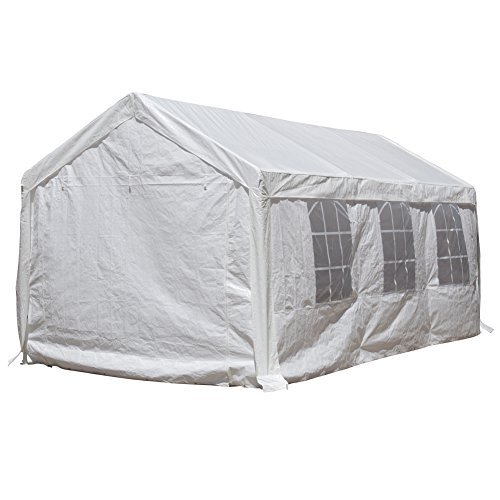 Abba Patio 10 X 20 Feet Heavy Duty Carport Car Canopy Shelter With Windows And For Sale Online Ebay