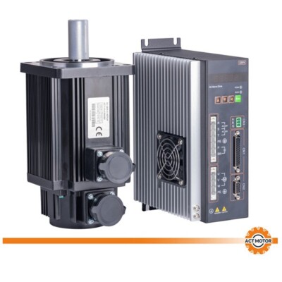 1,5KW AC Servo Motor Driver Kit  3000rpm 220V 5nm 204mm&Driver A3A-L30