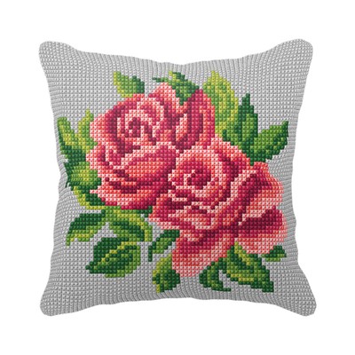 Orchidea Cushion cross stitch kit  Roses 99092