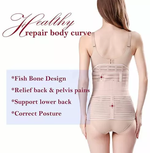 C-Section After Birth Corset Back Support Body Shapers Postparrtum Recovery Belt - Picture 12 of 21