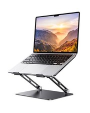 Adjustable Laptop Stand Aluminum Notebook Riser for 10-17.3" Laptops Black