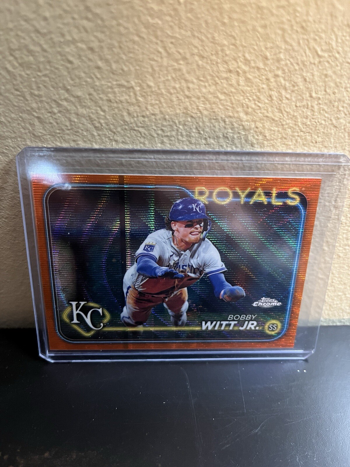2024 Topps Chrome Bobby Witt Jr. Orange Wave Refractor 01/25 #120 KC Royals