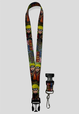 Naruto Shippuden Anime Series Characters ID Holder Breakaway Lanyard Keychain 
