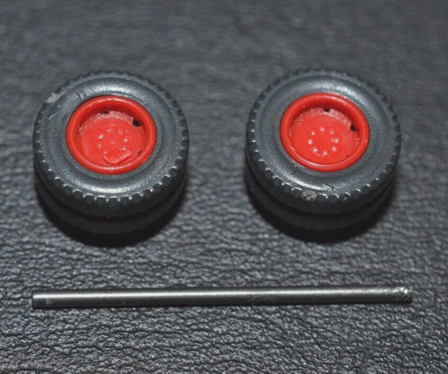 1:87 (H0) - Praline 2 x LKW-Doppelräder für Hinterachse 9 mm/Achse 22 mm-Zubehör