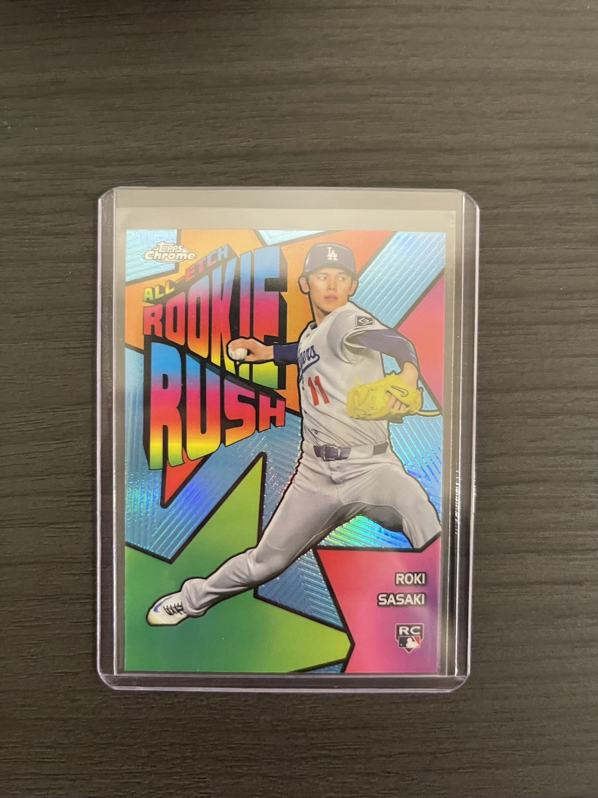 2025 Topps Chrome Roki Sasaki All-Etch Rookie Rush RC #CERR-10 Dodgers