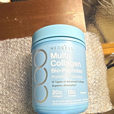 NeoCell Multi Collagen Powder w/ Probiotics, Hyaluronic Acid, Vit C 22 oz