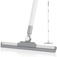 Floor Squeegee with 180° Rotating Head, Squeegee for Floor with 52'' Long H