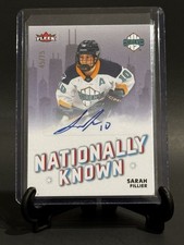 2026 The National Upper Deck NSCC Sarah Fillier Nationally Known Auto /75 Sirens